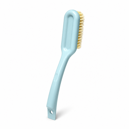 Multi-Purpose Long Handle Cleaning Brush with Dense Soft Bristles for Shoes, Clothes, Bathroom and Household Cleaning